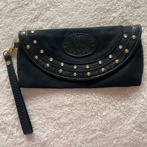 Baby Phat Black Studded Clutch - Picture 1 of 8
